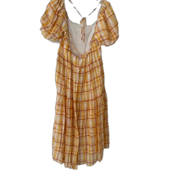 NWOT ASTR the Label Orange Plaid Dress - Picture 6 of 7